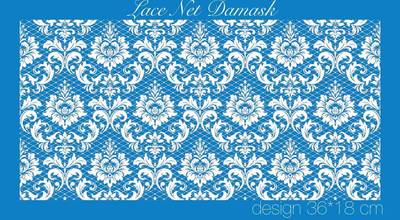 Mesh Stencil Crystal Collection; Lace Net Damask