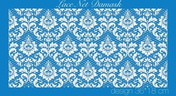 Paku Malzeme - Mesh Stencil Crystal Collection; Lace Net Damask