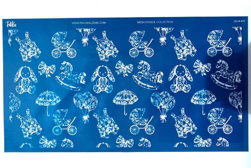 Mesh Stencil Crystal Collection; Nursery Background-2 (39*20 cm)
