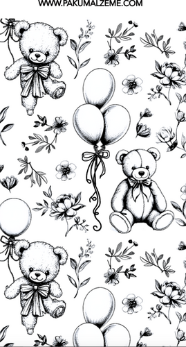 Mesh Stencil Crystal Collection; Nursery Background (37*20 cm))