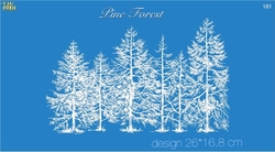 Paku Malzeme - Mesh Stencil Crystal Collection; Pine Forest