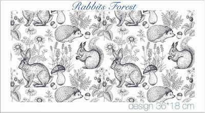 Mesh Stencil Crystal Collection; Rabbits Forest