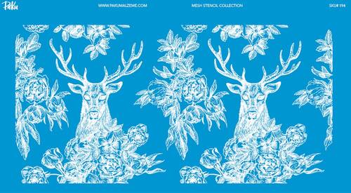 Mesh Stencil Crystal Collection; Reindeer ( 36*18 cm)