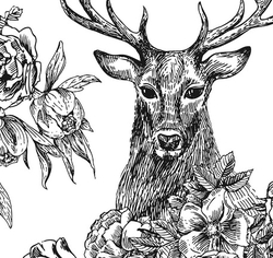 Mesh Stencil Crystal Collection; Reindeer ( 36*18 cm) - Thumbnail