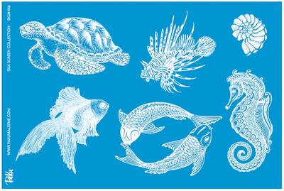 Mesh Stencil Crystal Collection; Sea Animal Set; (33*22 cm)