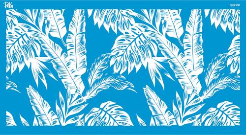 Mesh Stencil Crystal Coll.; Tropical Leaves (38*19 cm)