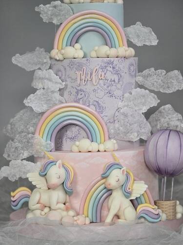 Mesh Stencil Crystal Collection; Unicorn Parade (38*19cm)