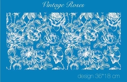 Paku Malzeme - Mesh Stencil Crystal Collection; Vintage Roses