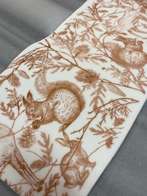 Paku Malzeme - Mesh Stencil Crystal Collection; Wintertale (36*18 cm) (1)