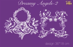 Paku Malzeme - Mesh Stencil; Dreamy Angels-2