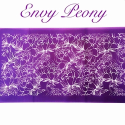 Paku Malzeme - Mesh Stencil; Envy Peony