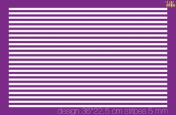 Mesh Stencil; Horizontal Stripes 5 mm - Thumbnail