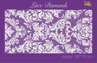 Mesh Stencil; Lace Damask