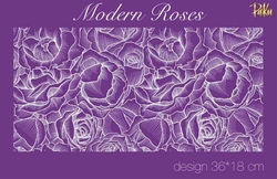 Paku Malzeme - Mesh Stencil; Modern Roses