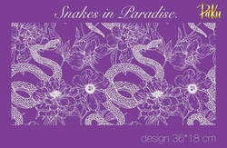 Paku Malzeme - Mesh Stencil; Snakes in Paradise