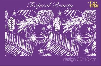 Mesh Stencil; Tropical Beauty