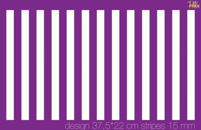 Mesh Stencil; Vertical Stripes 15 mm