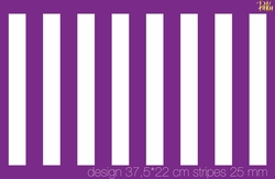 Mesh Stencil; Vertical Stripes 25 mm - Thumbnail