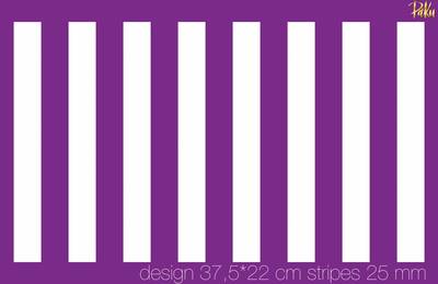 Mesh Stencil; Vertical Stripes 25 mm