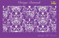 Paku Malzeme - Mesh Stencil; Vintage Damask