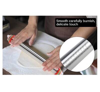 Ölçülü çelik merdane kalınlık ayarlı; 35 cm