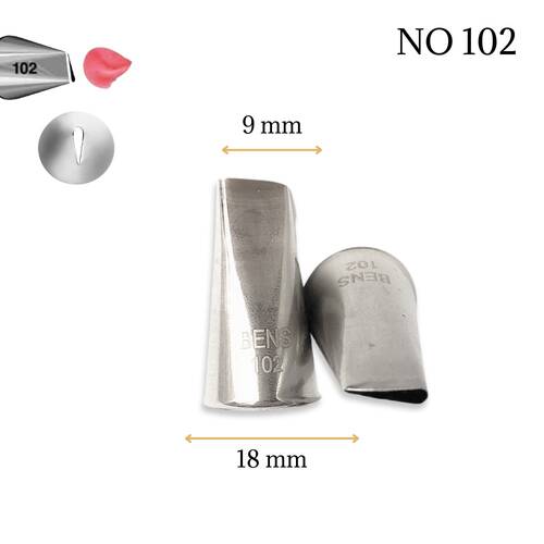 Piping tip nozzle no:102