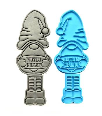 3D-plastic embosser GNOME - 3 piece; 18 cm