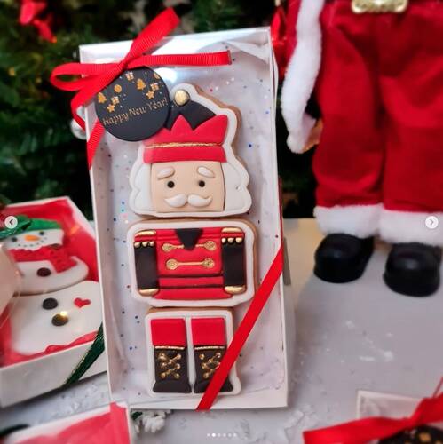 Plastik embosser baskı NUTCRACKER - 3 piece; 17 cm