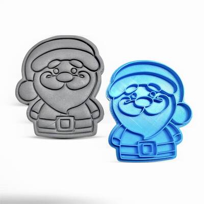 3D-plastic embosser SANTA Noelbaba; 8,8 cm