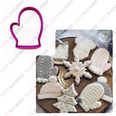 3D-plastic cutter Baby Mitten; 8,5*6,8 cm