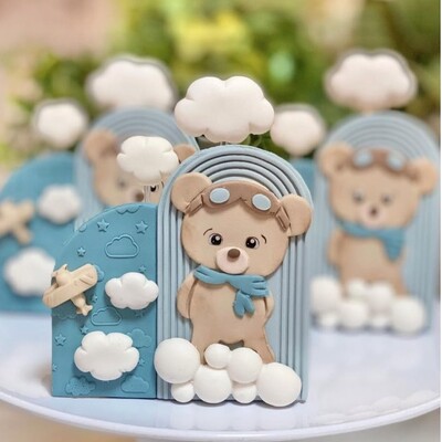 Paku Malzeme - Plastik kesici ve embosser baskı seti BOHO ARCH; 80x80 mm (1)