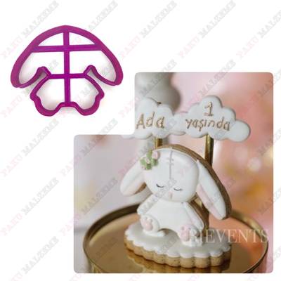 3D-plastic cutter Bunny-3; 9,0*7,3 cm