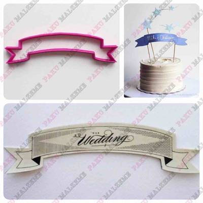 3D-plastic cutter Cake Banner; 13*2,4 cm
