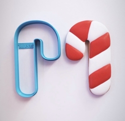 Paku Malzeme - 3D-plastic cutter CANDY CANE; 10*5,9 cm