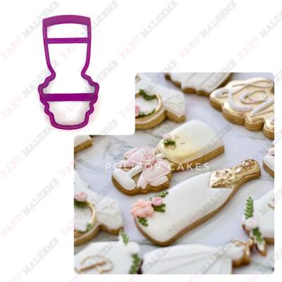 3D-plastic cutter Champagne Glass Kadeh; 10,5*5,5 cm