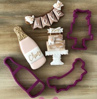 3D-plastic cutter Champagne Glass Kadeh; 10,5*5,5 cm