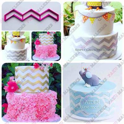 3D-plastic cutter Chevron; 16*3,3 cm