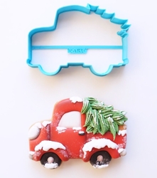 Paku Malzeme - 3D-plastic cutter CHRISTMAS TRUCK;7,0*10,5 cm