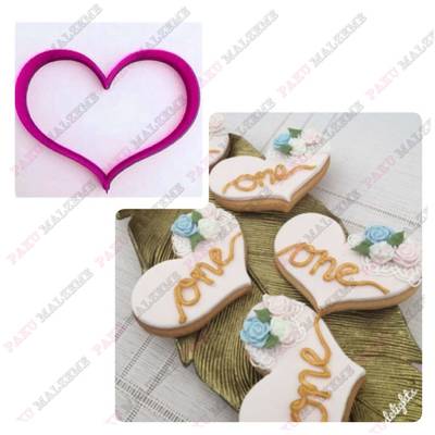 Plastik Kalıp Chubby Heart 8,5*6,6 cm