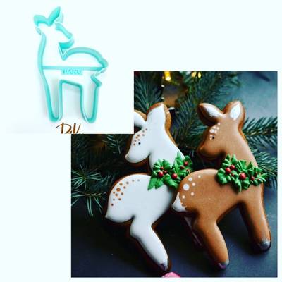 Plastik kalıp Elegant Deer; 10*6,5 cm