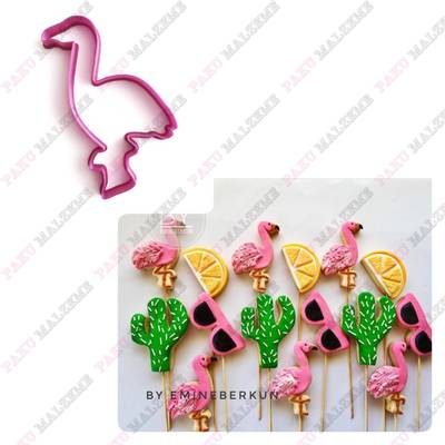 3D-plastic cutter Flamingo; 10* 6,8 cm
