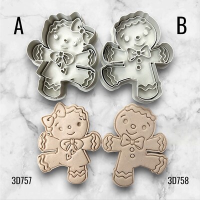 Paku Malzeme - Plastik kalıp GINGERBREAD JOY