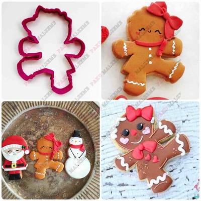 Plastik Kalıp Gingerwoman; 9,5*7,7 cm