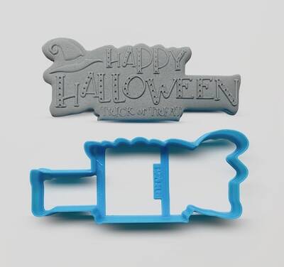 3D-plastic cutter HALLOWEEN LETTERING-2; 11*4,85cm