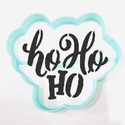 Plastik kalıp Ho Ho Ho; 9*7,8 cm