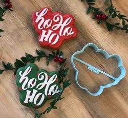 Plastik kalıp Ho Ho Ho; 9*7,8 cm - Thumbnail