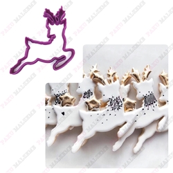 Paku Malzeme - 3D-plastic cutter Jumping Roe Deer; 11*9,7 cm