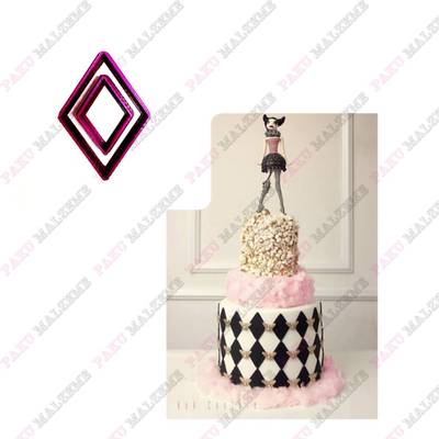 3D-plastic cutter Diamond set; 3-5 cm