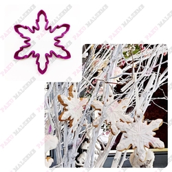 Paku Malzeme - 3D-plastic cutter Snowflake; 10*8,7 cm