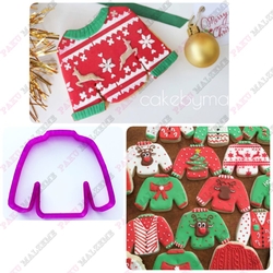 Paku Malzeme - 3D-plastic cutter Ugly Sweater; 10,2*8 cm